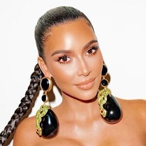 Elegant Black and Gold Snake Earrings